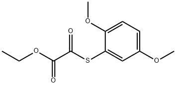 2-((2,5-二甲氧基苯基)硫代)-2-氧代乙酸乙酯 结构式