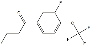 1-[3-fluoro-4-(trifluoromethoxy)phenyl]butan-1-one 结构式