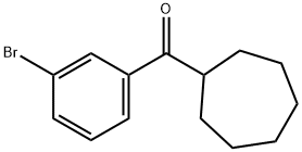 (3-BROMOPHENYL)(CYCLOHEPTYL)METHANONE 结构式