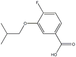 4-氟-3-异丁氧基苯甲酸 结构式