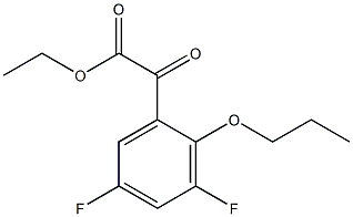 Ethyl 3,5-difluoro-2-n-propoxybenzoylformate 结构式