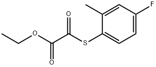 2-((4-氟-2-甲基苯基)硫代)-2-氧代乙酸乙酯 结构式