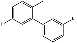 3-BROMO-5-FLUORO-2-METHYL-1,1-BIPHENYL 结构式
