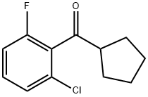 (2-CHLORO-6-FLUOROPHENYL)(CYCLOPENTYL)METHANONE 结构式