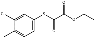 2-((3-氯-4-甲基苯基)硫代)-2-氧代乙酸乙酯 结构式