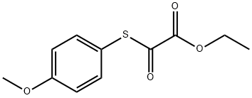 2-((4-甲氧基苯基)硫代)-2-氧代乙酸乙酯 结构式