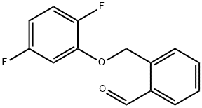 2-((2,5-二氟苯氧基)甲基)苯甲醛 结构式