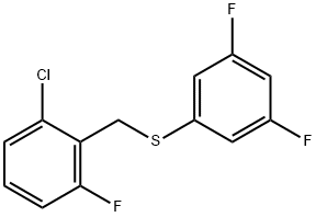 (2-CHLORO-6-FLUOROBENZYL)(3,5-DIFLUOROPHENYL)SULFANE 结构式