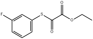 ETHYL 2-((3-FLUOROPHENYL)THIO)-2-OXOACETATE 结构式