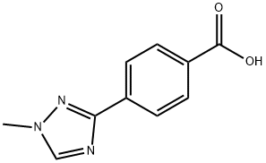 4-(1-甲基-1H-1,2,4-三唑-3-基)苯甲酸 结构式