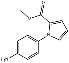 1-(4-Amino-phenyl)-1H-pyrrole-2-carboxylic acid methyl ester 结构式