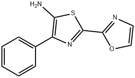 2-(恶唑-2-基)-4-苯基噻唑-5-胺 结构式