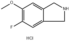 5-FLUORO-6-METHOXYISOINDOLINE HCL 结构式