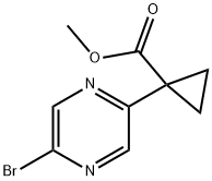 METHYL 1-(5-BROMOPYRAZIN-2-YL)CYCLOPROPANECARBOXYLATE 结构式
