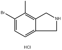 5-溴-4-甲基异吲哚啉 盐酸盐 结构式