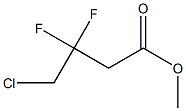 4-氯-3,3-二氟丁酸甲酯 结构式