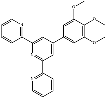 4'-(3,4,5-三甲氧基苯基)-2,2':6',2'-三吡啶 结构式