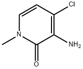 3-氨基-4-氯-1-甲基吡啶-2(1H)-酮 结构式