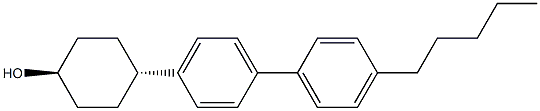 反-4-(4'-戊基-4-联苯基)环己醇 结构式