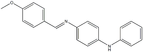 N-(4-methoxybenzylidene)-N'-phenyl-1,4-benzenediamine 结构式