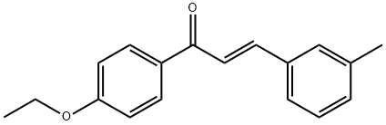 (2E)-1-(4-ethoxyphenyl)-3-(3-methylphenyl)prop-2-en-1-one 结构式