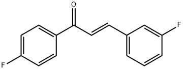 (2E)-3-(3-fluorophenyl)-1-(4-fluorophenyl)prop-2-en-1-one 结构式