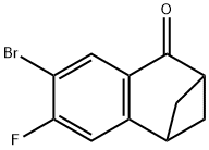 6-溴-7-氟-2,3-二氢-1,3-甲基萘-4(1H)-酮 结构式