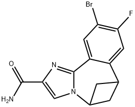 10-BROMO-9-FLUORO-6,7-DIHYDRO-5H-5,7-METHANOBENZO[C]IMIDAZO[1,2-A]AZEPINE-2-CARBOXAMIDE