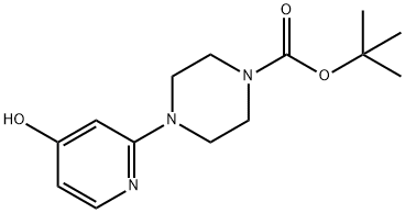 TERT-BUTYL 4-(4-HYDROXYPYRIDIN-2-YL)PIPERAZINE-1-CARBOXYLATE 结构式