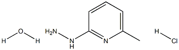 2-肼基-6-甲基吡啶盐酸盐水合物 结构式