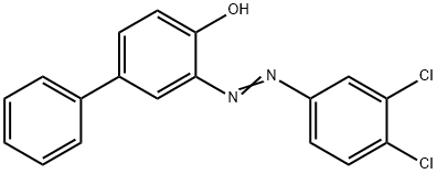 3-[(3,4-dichlorophenyl)diazenyl]-4-biphenylol 结构式