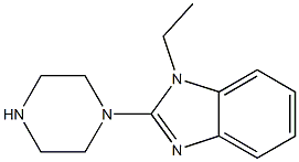 1-(1-ethyl-1H-benzimidazol-2-yl)piperazine 结构式