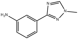 3-(1-methyl-1H-1,2,4-triazol-3-yl)aniline 结构式