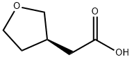 (R)-2-(四氢呋喃-3-基)乙酸 结构式