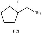 (1-氟环戊基)甲胺盐酸盐 结构式