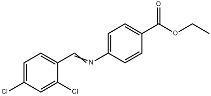 ethyl 4-[(2,4-dichlorobenzylidene)amino]benzoate 结构式