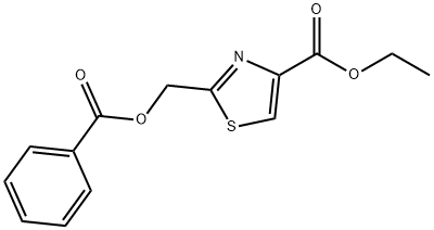 ethyl 2-((benzoyloxy)methyl)thiazole-4-carboxylate 结构式