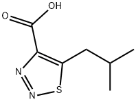 5-Isobutyl-[1,2,3]thiadiazole-4-carboxylic acid 结构式