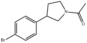 1-[3-(4-BROMOPHENYL)PYRROLIDIN-1-YL]ETHANONE 结构式