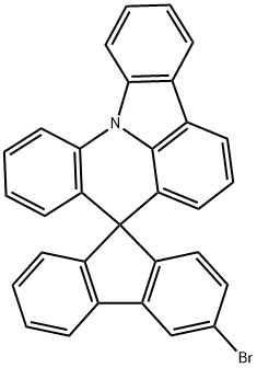 3-溴-螺[芴-9,8'-[8H]吲哚[3,2,1-DE]吖啶] 结构式