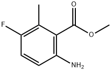 6-氨基-3-氟-2-甲基苯甲酸甲酯 结构式
