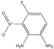 1,2-苯二胺,4-氟-3-硝基- 结构式