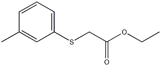 m-Tolylsulfanyl-acetic acid ethyl ester 结构式