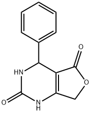 4-Phenyl-4,7-dihydro-1H,3H-furo[3,4-d]pyrimidine-2,5-dione 结构式