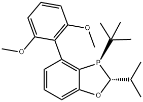 (2R,3R)-3-(叔丁基)-4-(2,6-二甲氧基苯基)-2-异丙基-2,3-二氢苯并[D][1,3]氧,膦戊轭 结构式