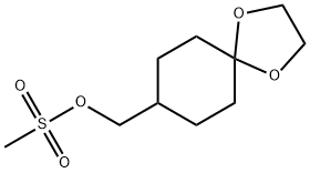 1,4-dioxaspiro[4.5]decan-8-ylmethyl methanesulfonate 结构式