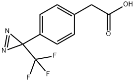 2-(4-(3-(三氟甲基)-3H-二氮丙啶-3-基)苯基)乙酸 结构式