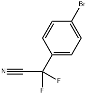 2-(4-bromophenyl)-2,2-difluoroacetonitrile 结构式