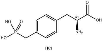 L-4-磷甲基苯丙氨酸盐酸盐 结构式