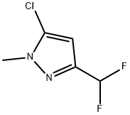 5-氯-3-(二氟甲基)-1-甲基-1H-吡唑 结构式